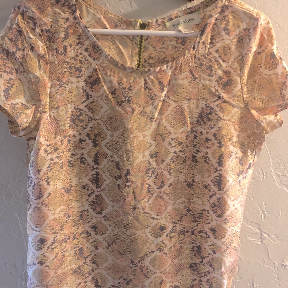 Anthro Silk Blouse